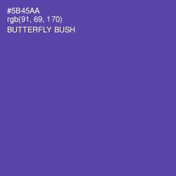 #5B45AA - Butterfly Bush Color Image